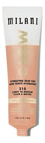 Base de maquillaje lĂquida Milani glow hydraing GLOW HYDRATING SKIN TINT Skin Tint tono 210 - 30mL 28.35g