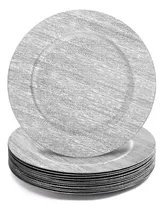 Comprar Paquete De 12 Platos De Carga Plateados, Platos De Carga Red