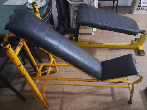 Dos Máquinas De Gimnasio Usadas. Ver Fotos. Amarillo Negro (Usado)
