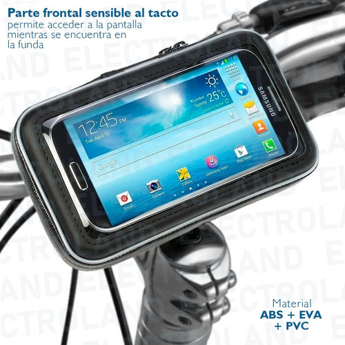 Imagen 6 de 10 de Funda Bolso Impermeable Para Celular 360º Bicicleta Moto