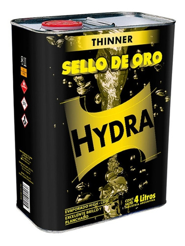 Thinner Sello De Oro Hydra X 4 Litros