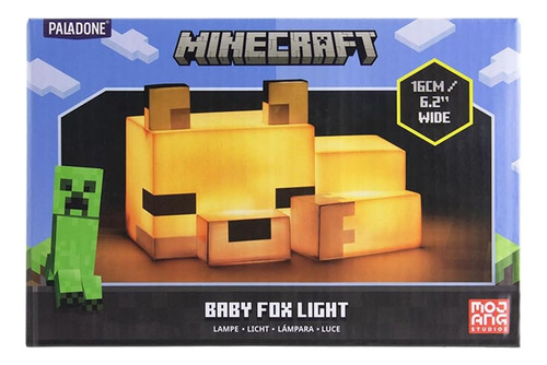 Baby Fox Light Minecraft Lampara Zorro Bebe - Paladone