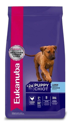 Imagen 1 de 5 de Alimento Eukanuba para perro cachorro de raza grande sabor mix en bolsa de 15 kg