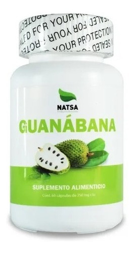 Natsa Guanabana Graviola 60 Caps Sabor Sin Sabor