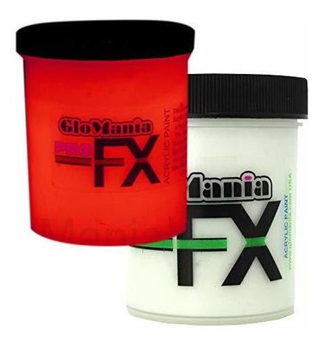 Glow In The Dark Paint, Luminous Glowing Profx Red 2 Ounces