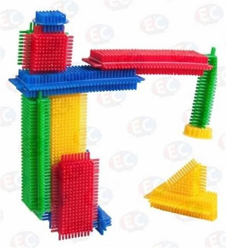 Edu035 Cepillo Juego De Construcción 60 Piezas De Eduplas