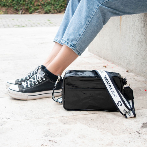 Imagen 7 de 10 de Bandolera Mini Bag Cartera De Mujer Ecologica Impermeable