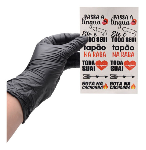 Imagem 3 de 4 de Tatuagem Temporária Tapão Na Raba 10 X 15cm Sedux