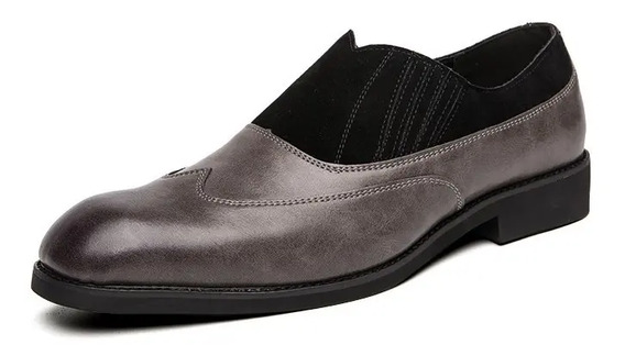 Zapato De Vestir Hombre Color Gris | MercadoLibre 📦