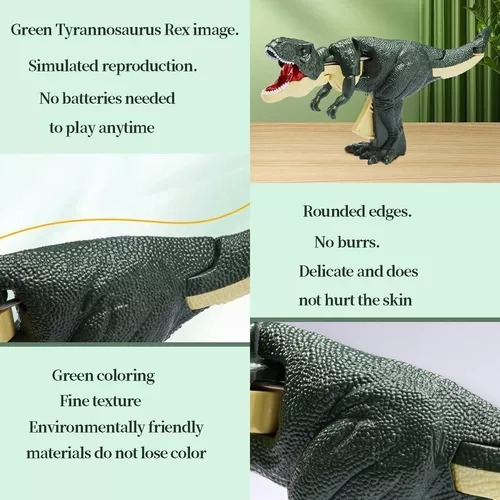 Juguete Primaveral Antiestrés De Dinosaurio Retráctil Manual