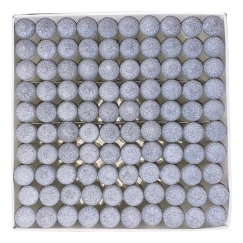 Caja De 100 Casquillos Con Botana Para Billar Y 3 Tizas