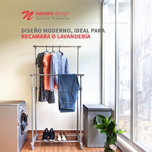 Rack Para Ropa Doble Ajustable Namaro Design