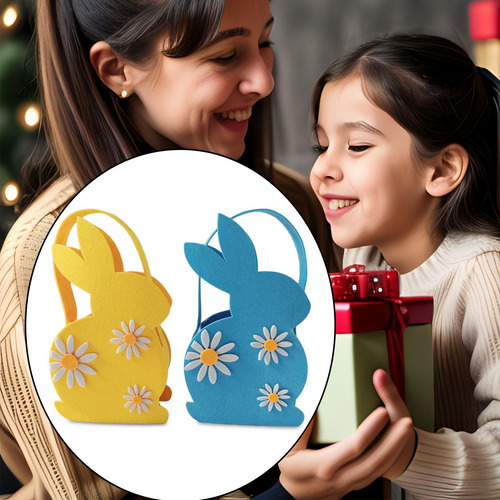 2x Cesta De De Pascua Cesta De Recuerdo De Fiesta Bolsa De