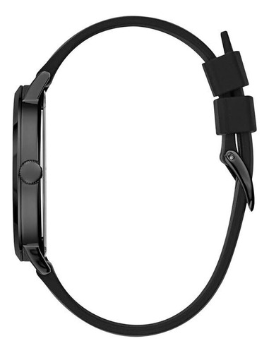 Reloj Guess Con Esfera Negra De Cuarzo Estampado Para Hombre