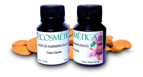 Aceite Puro De Almendras Dulces X 50 Gr Ecosmetica