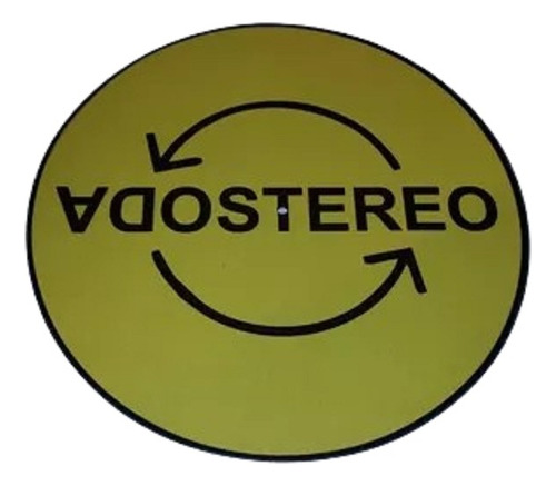 Soda Stereo Amarillo Slipmat Paño Bandejas Material Latex