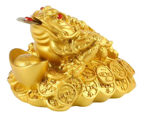 2 Feng Shui Dinero Rana Estatua Sapo Patas Rana Dorado