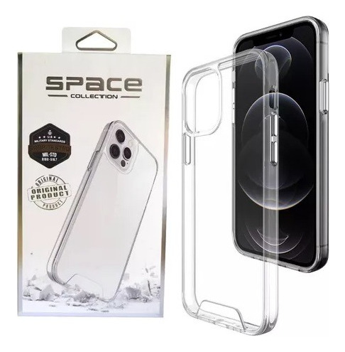 Forro Transparente Space iPhone X Xr 12 Pro Max 13 Pro Max