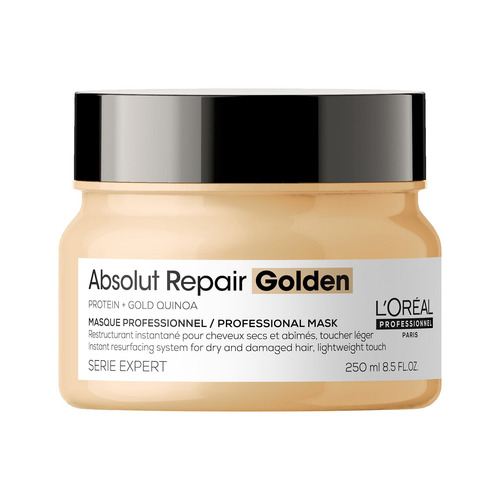 Imagen 6 de 12 de Set Absolut Repair Shampoo + Máscara Dorada L'oréal Pro