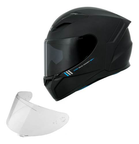 Combo Capacete Moto Axxis + Viseira Extra Masculino Feminino