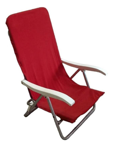 Capa Para Cadeira De Praia Cor Vermelho