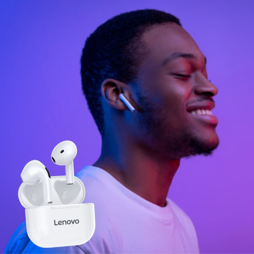 Auriculares inalámbricos Bluetooth 5.1 Lenovo Lp40 Pro Tws, color blanco