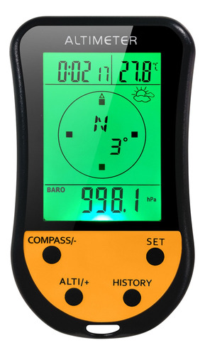A Altímetro Digital Electrónico 8 En 1 Multifunción Lcd