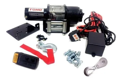 Malacate Electrico 4536kg Kit Control Remoto Cable De Plasma