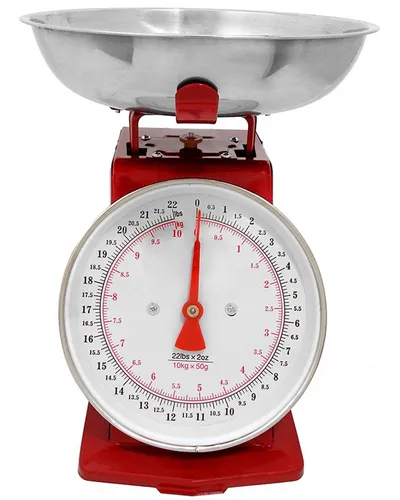 Bascula De Cocina Anal gica 10 Kg Roja Retro Ba6616