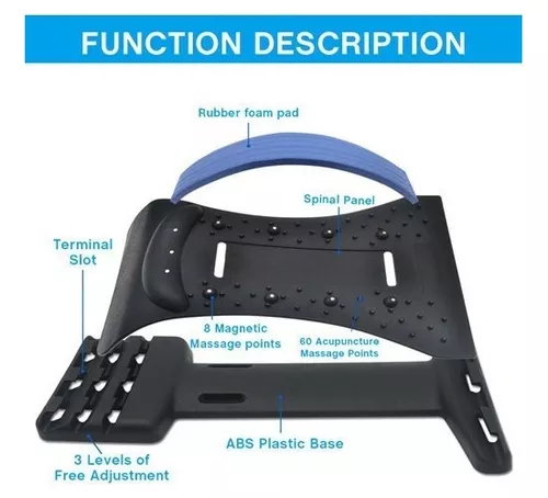 Masajeador De Espalda Soporte Lumbar para Terapia y Estiramiento Cuello 3  Levels