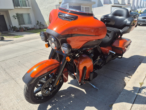 Hermosa Moto Hd, Color Naranja, Motor 114 Y Kit De Potencia