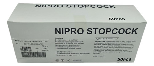 Llave 3 Pasos Nipro 3way Stopcock Caja 50 Un
