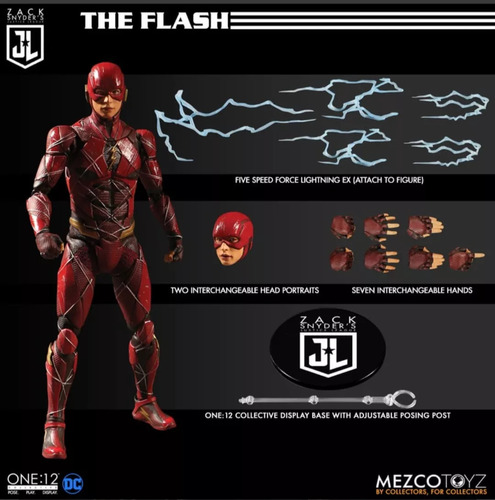 Flash Mezco Original Dc Justice League Zack Snyder Justicia (Usado)