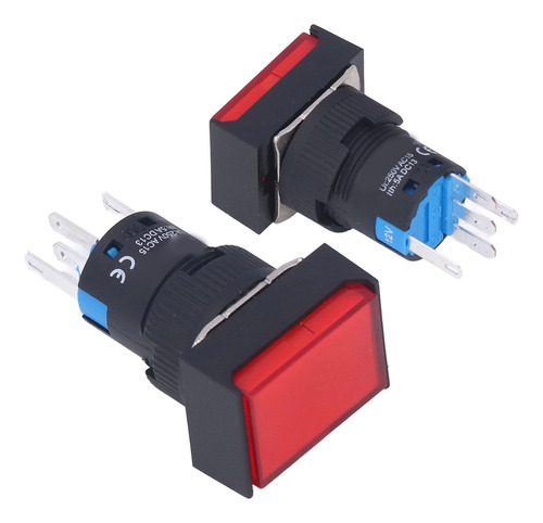 Pulsador Momentáneo Rectangular De 12 V Con Cierre Automátic