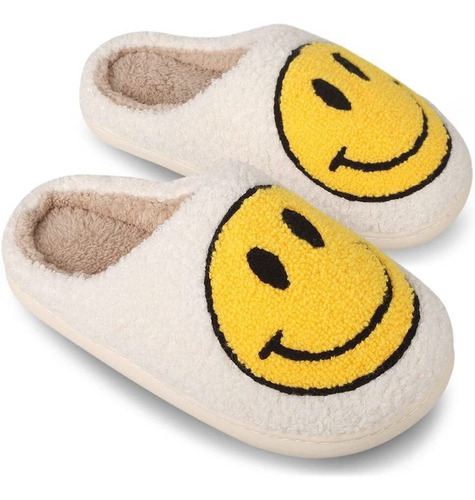 Cómodas Pantuflas De Cara Sonriente Interiores Y Exteriores