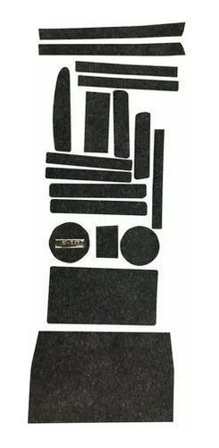 Jogo Tapete S10 2004 A 2011 Porta Objeto Copo Kit Forro