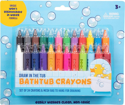 Scs Direct Súper Juego De Crayones De Baño - Juego De 24 Col