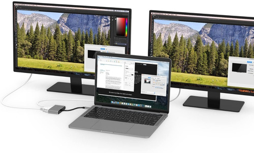 Imagen 6 de 8 de Adaptador Usb C A Hdmi Y Vga, Hasta 4k/30 Hz Para Macbook