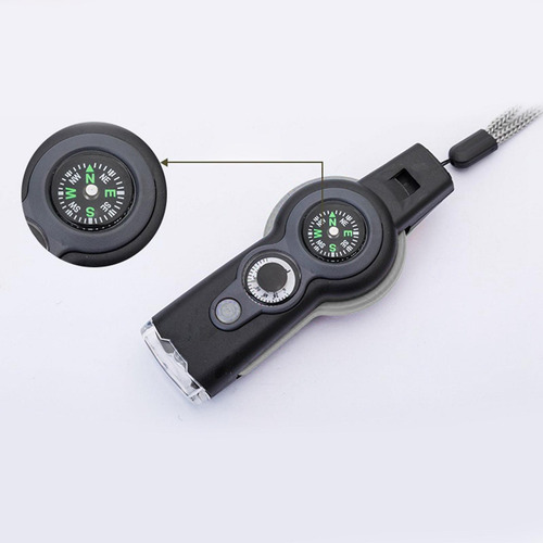 7 En 1 Emergencia Supervivencia Silbato Led Luces