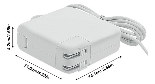 Cargador De Carga Rápida Para Macbook Pc 45w Conector T