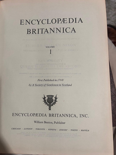 Antigua Enciclopedia Británica -documentos Históricos (Usado)