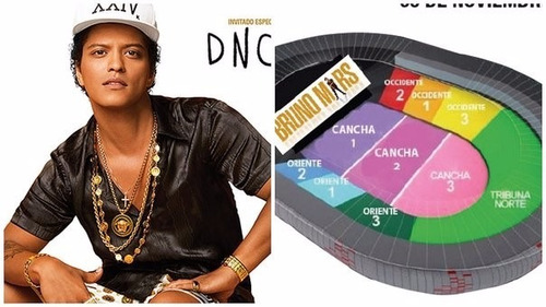 Imagen 2 de 3 de Entradas Bruno Mars En Lima Cancha 3