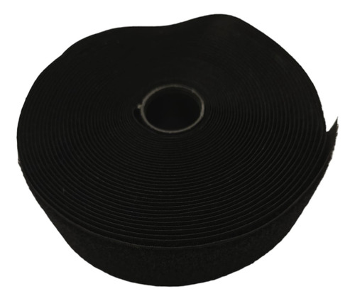 Rollo De Velcro Abrojo De 5 Cm X 10 M Color Negro Hembra