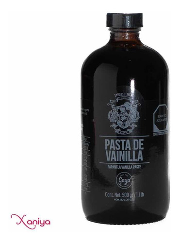 Pasta De Vainilla Natural De Papantla, 500 Grs.