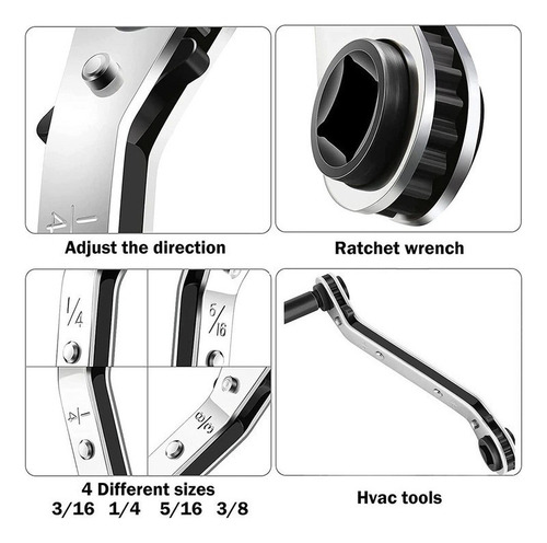 Llave De Servicio Hvac, Trinquete For Válvula De Aire