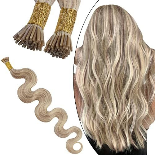 Ugeat Itip Wavy Extensiones De Pelo Humano,22 Zyvtf