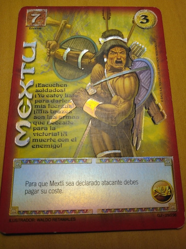 Mextli. Carta Mitos Y Leyendas. Guerrero Jaguar. Salo