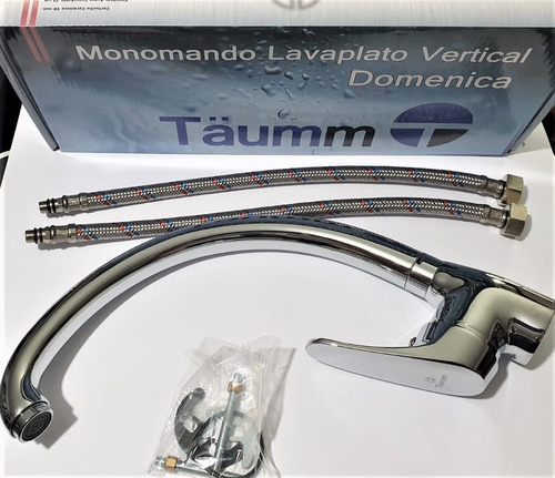 Llave Monomando Lavaplatos Vertical Domenica - Taumm