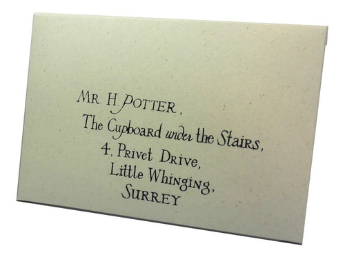 Imagen 2 de 6 de Carta Aceptación Harry Potter Sellada En Cera Y Relieve
