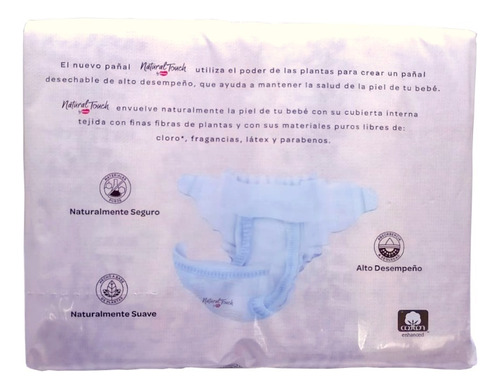 Natural Touch By Huggies Pañal Desechable Para Bebe 40 Pieza